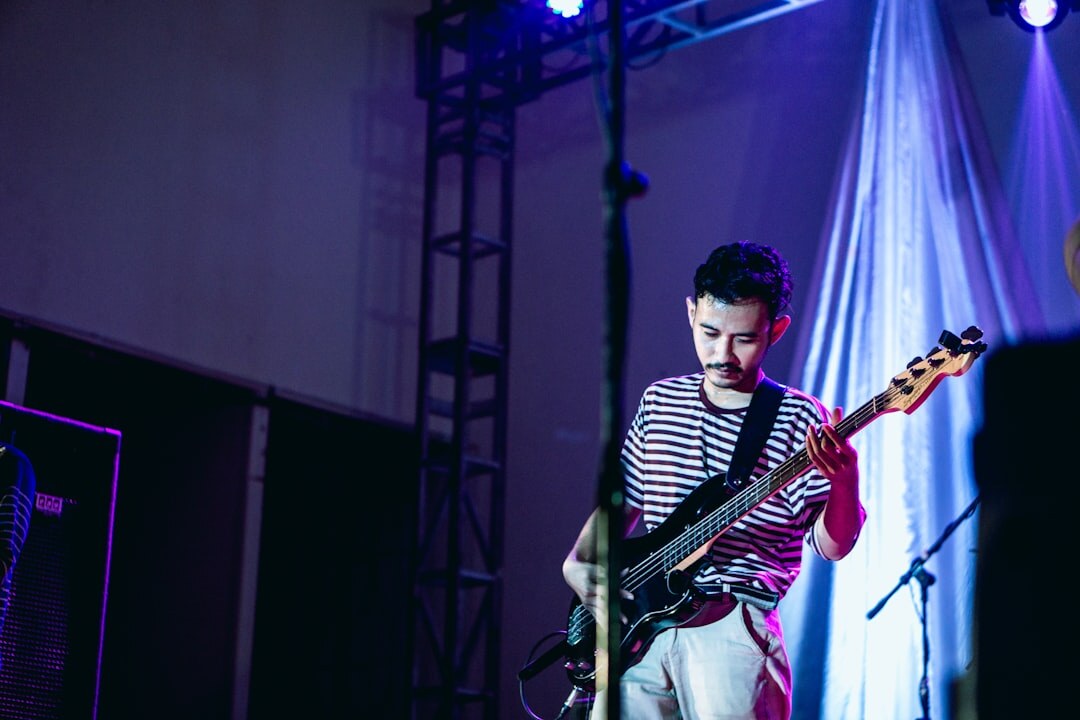 young musician on stage