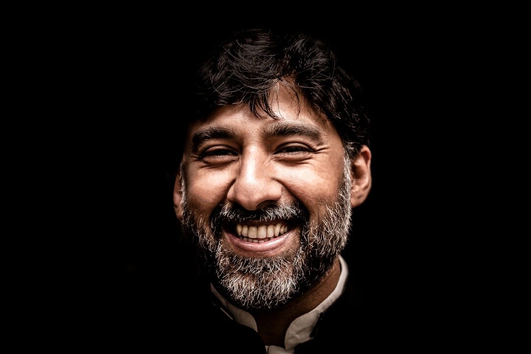 famous person smiling